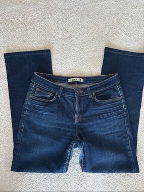 J Brand Dark Indigo Boot Cut Jeans